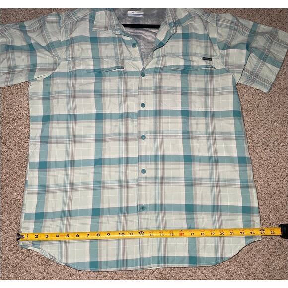 Columbia Mens Plaid Button Up - Blue - Size Large - Picture 7 of 14